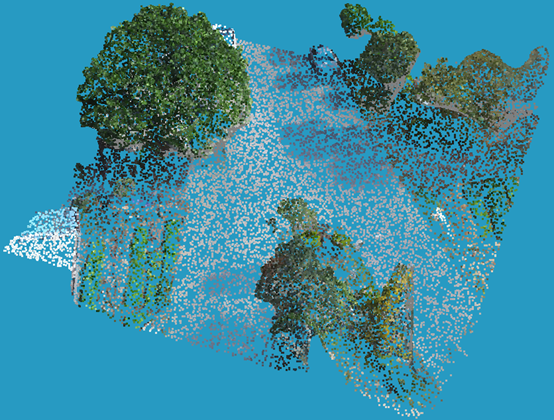 ▲圖4 彩色點云效果